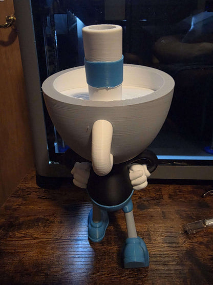 Large 10" Mugman video game bust statue figure made to order by 3dCurioPrints