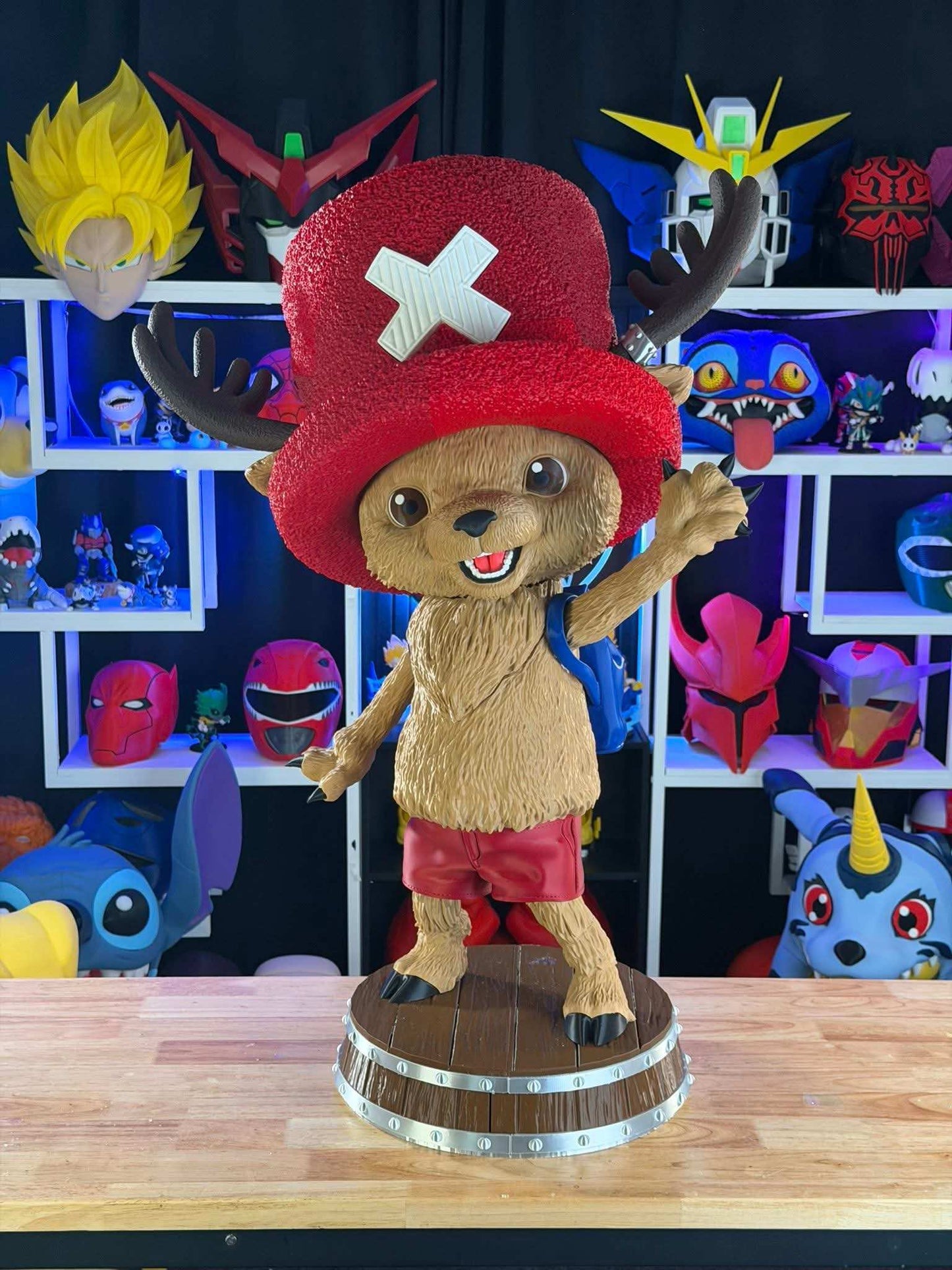 Life-size 3-foot Chopper anime collectible statue from One Piece, made-to-order display piece
