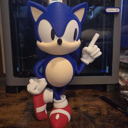 10" Sonic figure bust statue figure ready to ship by 3dCurioPrints