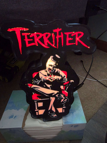 Terrifier 10" lightbox art the clown 1-2 days shipped by 3dCurioPrints