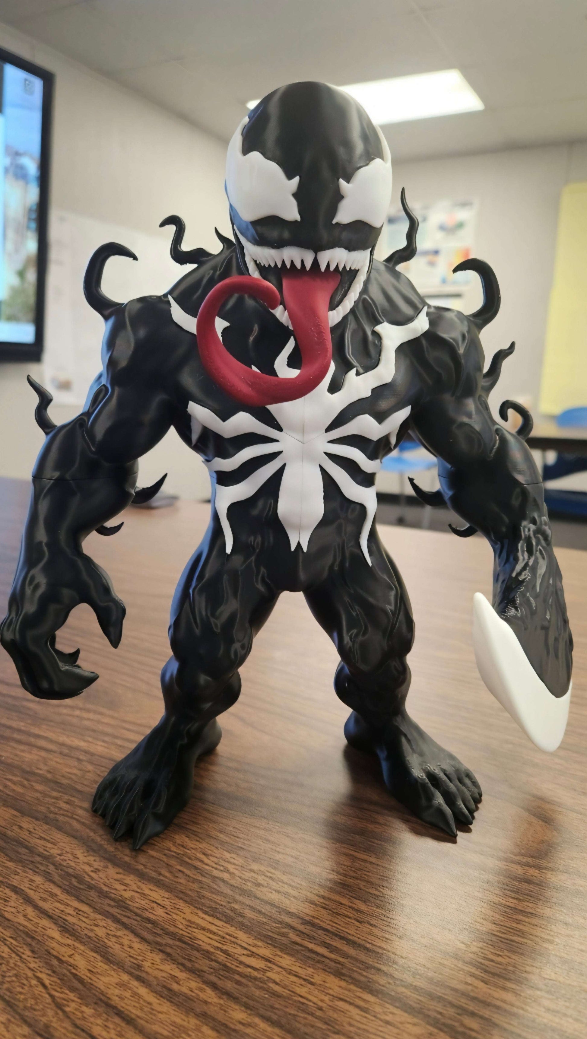 16-inch Venom bust statue for display, showing detailed superhero character design