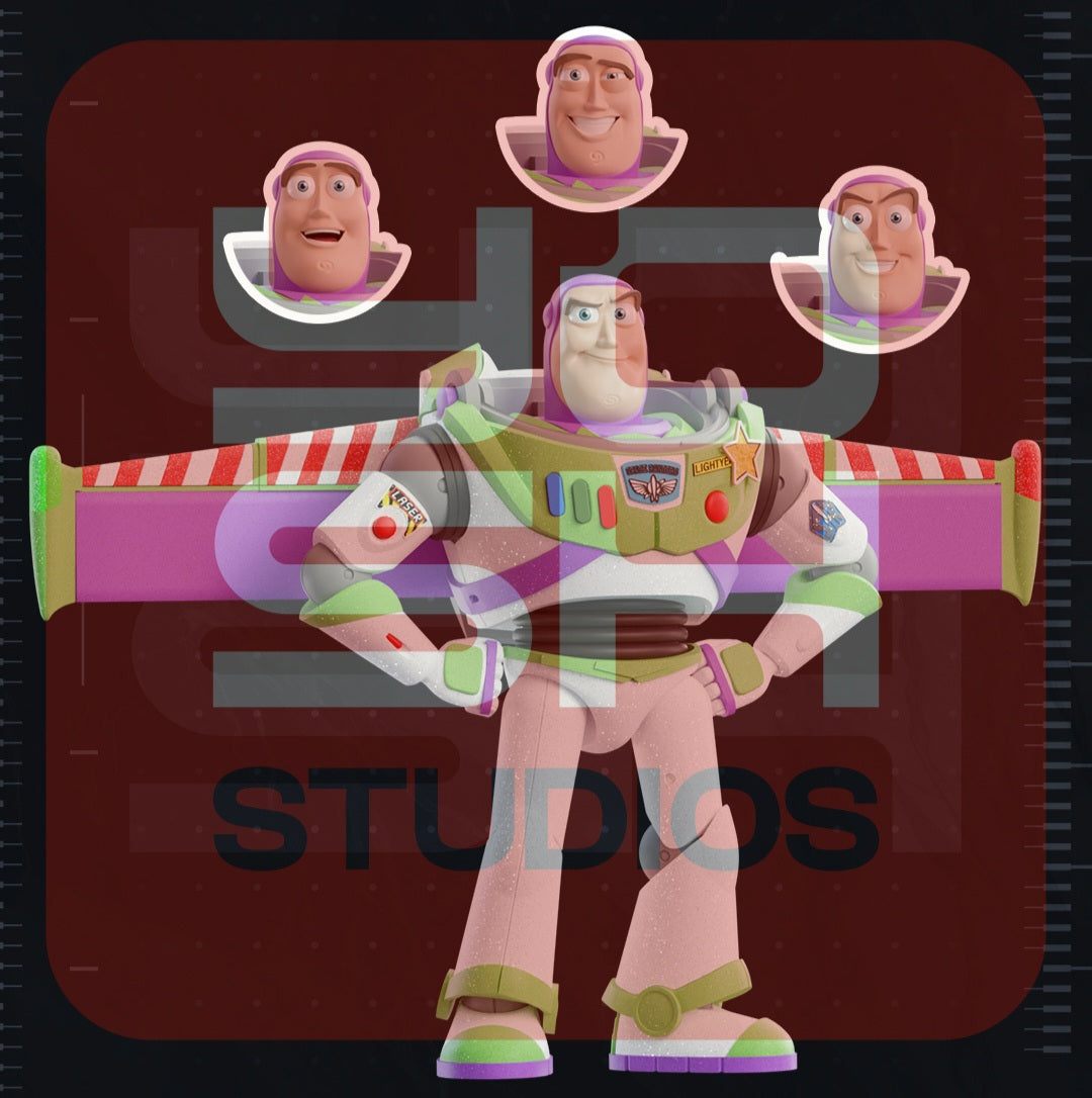 4ft Life size Buzz Lightyear wings glued on your side by 3dCurioPrints