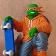 16-inch Michelangelo TMNT urban version figurine standing tall