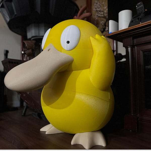 Full size 1:1 2ft 5in pokemon psyduck #0054 by 3dCurioPrints