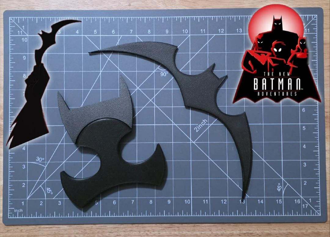 Batman cosplay animated series batarang/grapnel boomerang by 3dCurioPrints