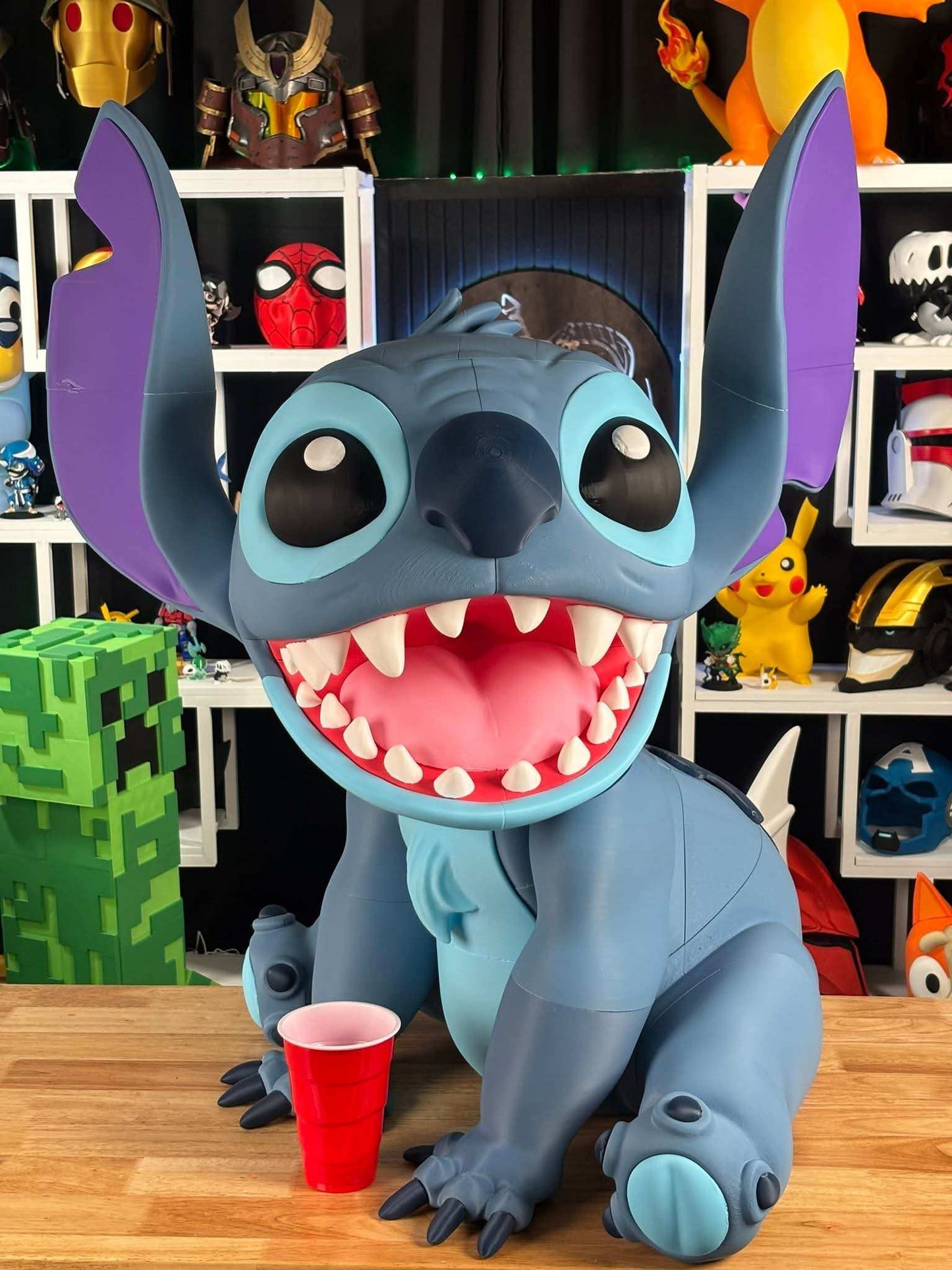 Life size 3ft Stitch figure from Lilo and Stitch standing 3 feet tall