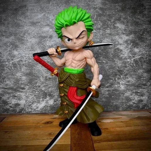 18" Zoro One piece 1ft 6in swords glued in by you by 3dCurioPrints