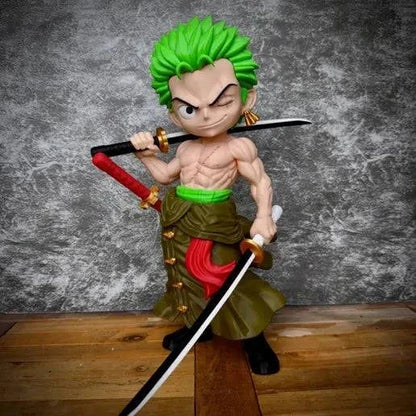 18" Zoro One piece 1ft 6in swords glued in by you by 3dCurioPrints