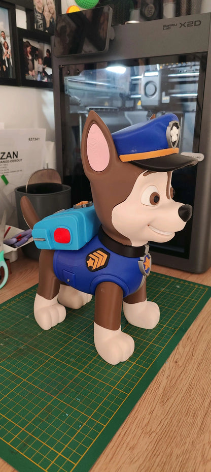 20" 1ft 8in Chase Paw Patrol bust statue by 3dCurioPrints