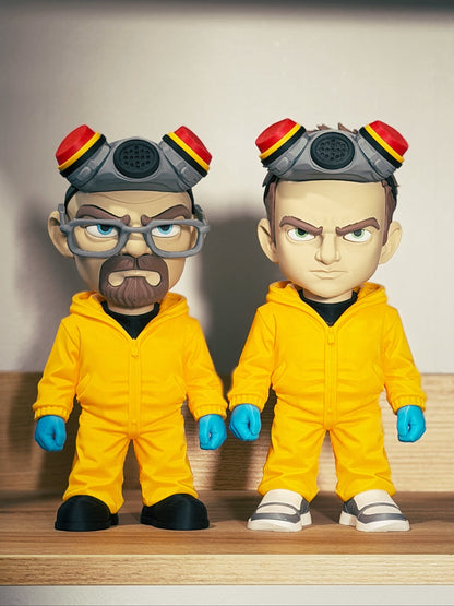 (2) set 1ft each walter and Jesse pinkman breaking bad by 3dCurioPrints