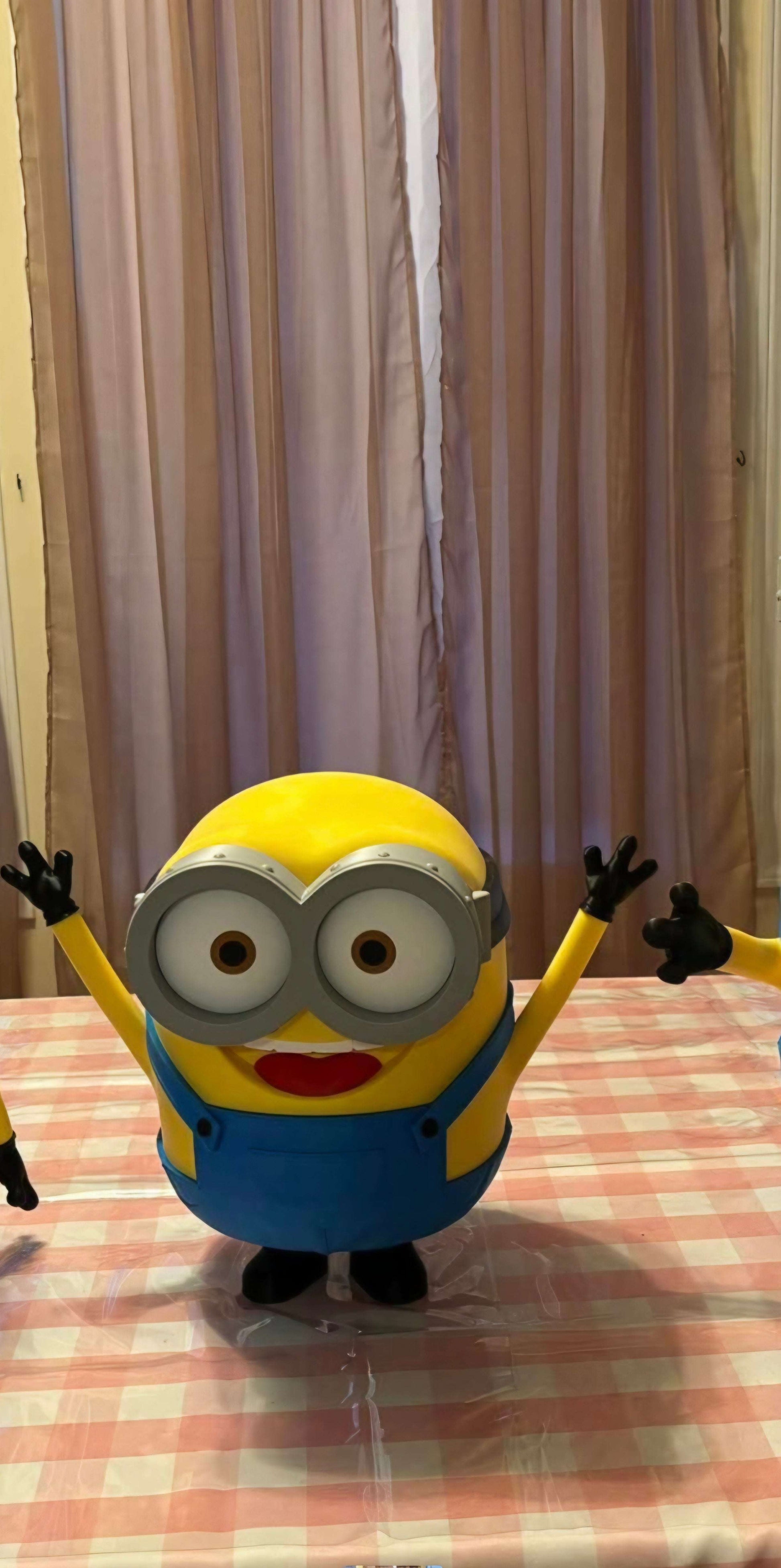 Bill from Despicable Me Minion figure approximately 15 inches tall on display