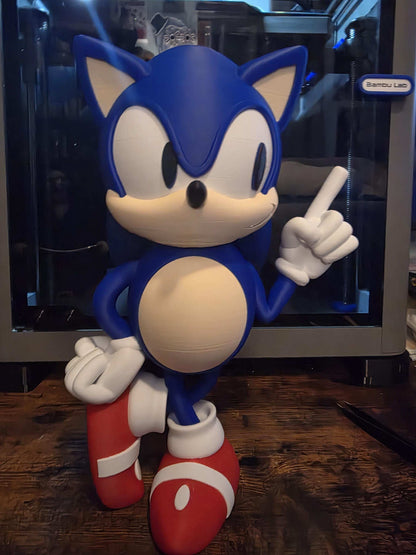 10" Sonic figure bust statue figure ready to ship by 3dCurioPrints