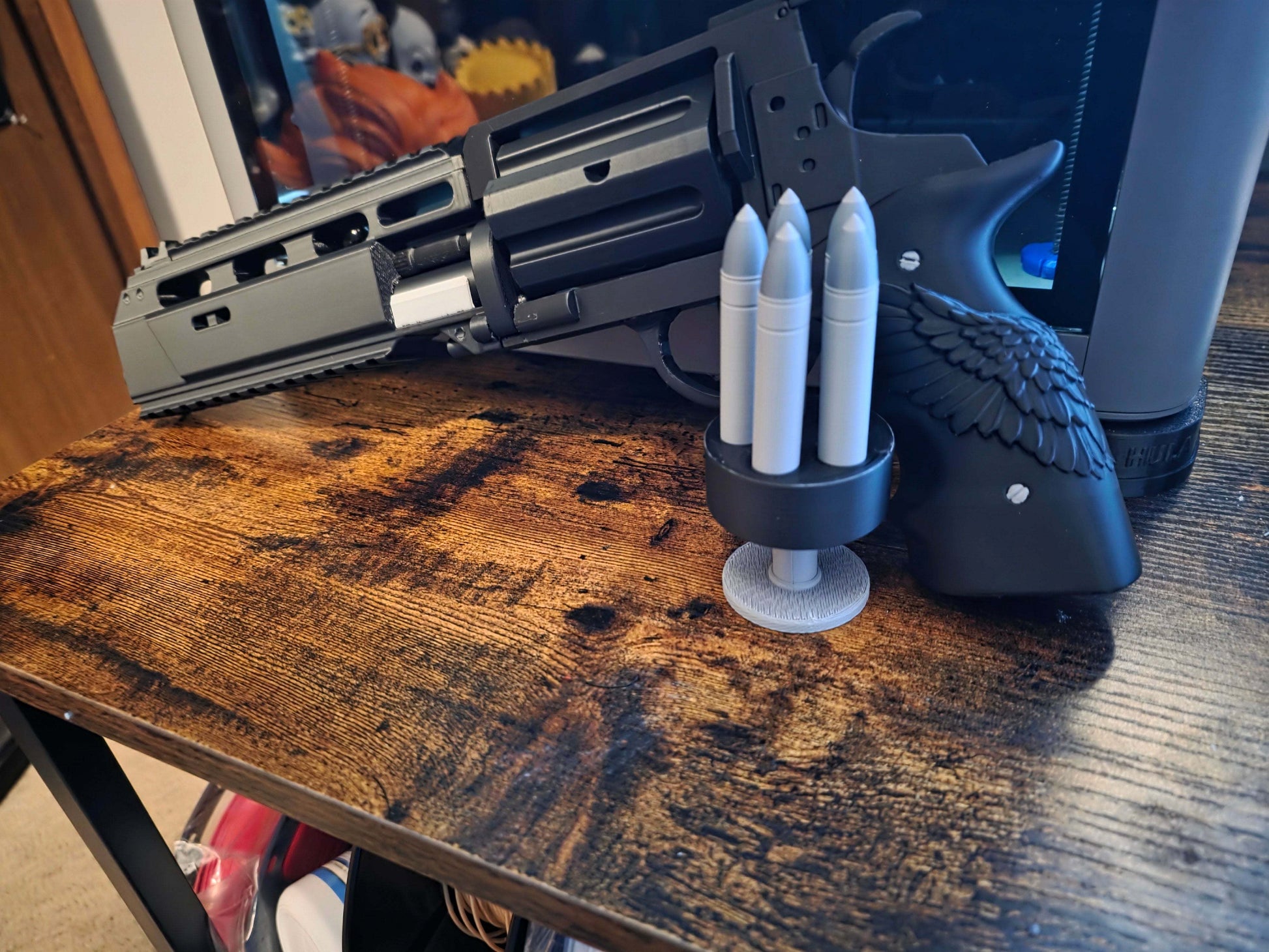 3D printed Resident Evil Requiem cosplay fake revolver prop for conventions