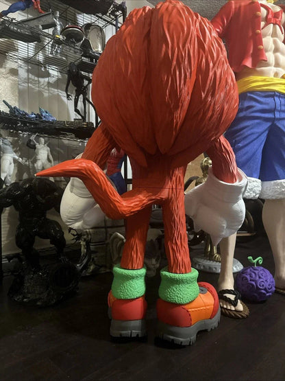 Life Size Knuckles 44-inch tall 3D printed Sonic the Hedgehog figure