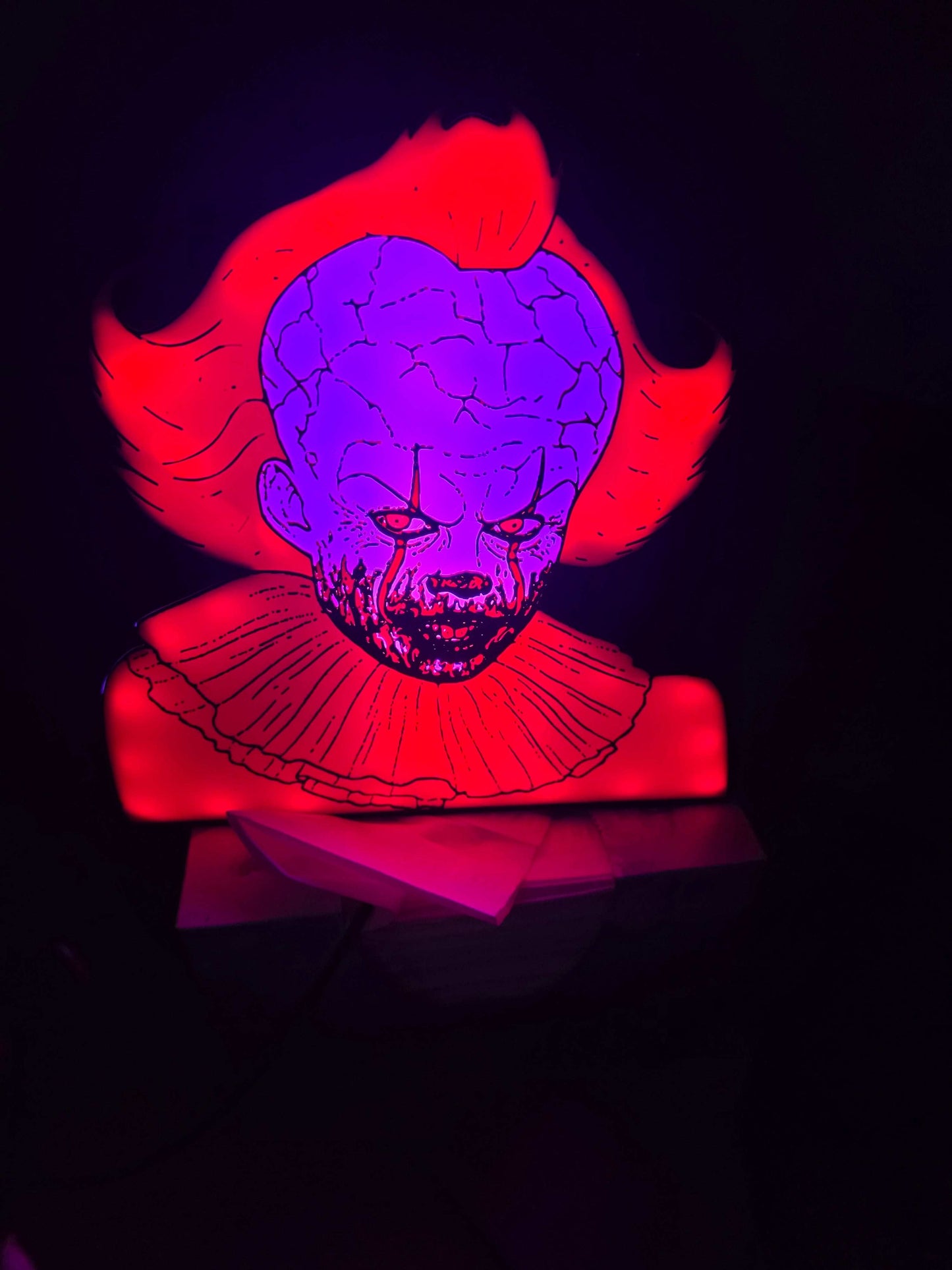 Pennywise 10" the dancing clown lightbox by 3dCurioPrints