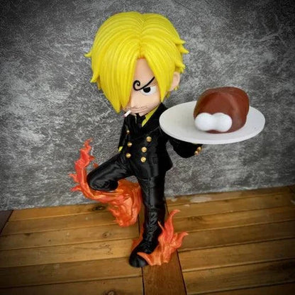 24" Sanji One piece holding turkey anime fire orange/red by 3dCurioPrints