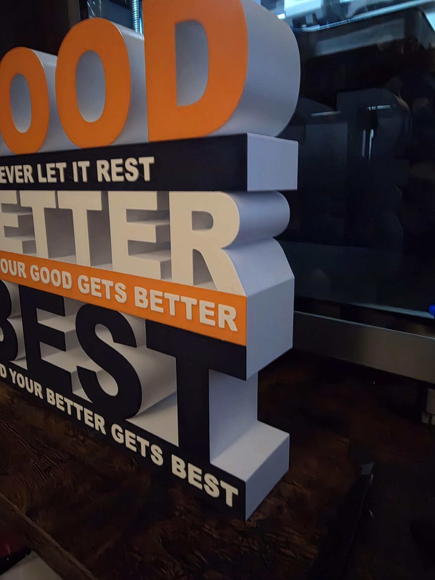 Chicago bears good better best wall art desk art by 3dCurioPrints
