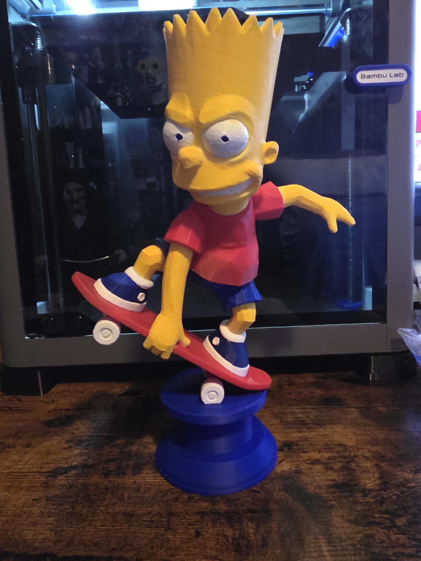Large 10" bart simpson bust figure statue (10×7) made to order by 3dCurioPrints