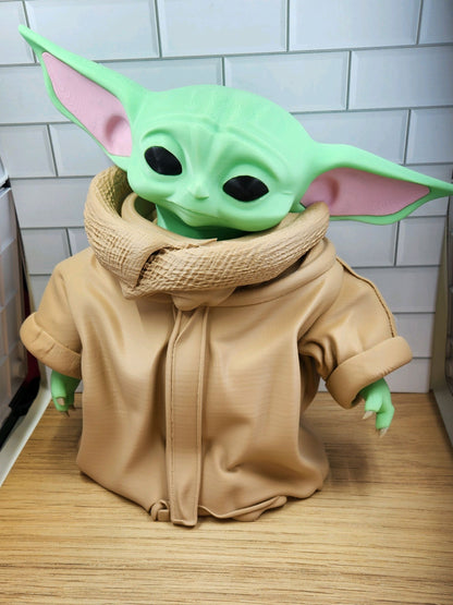 8" tall Yoda Grogu star wars by 3dCurioPrints