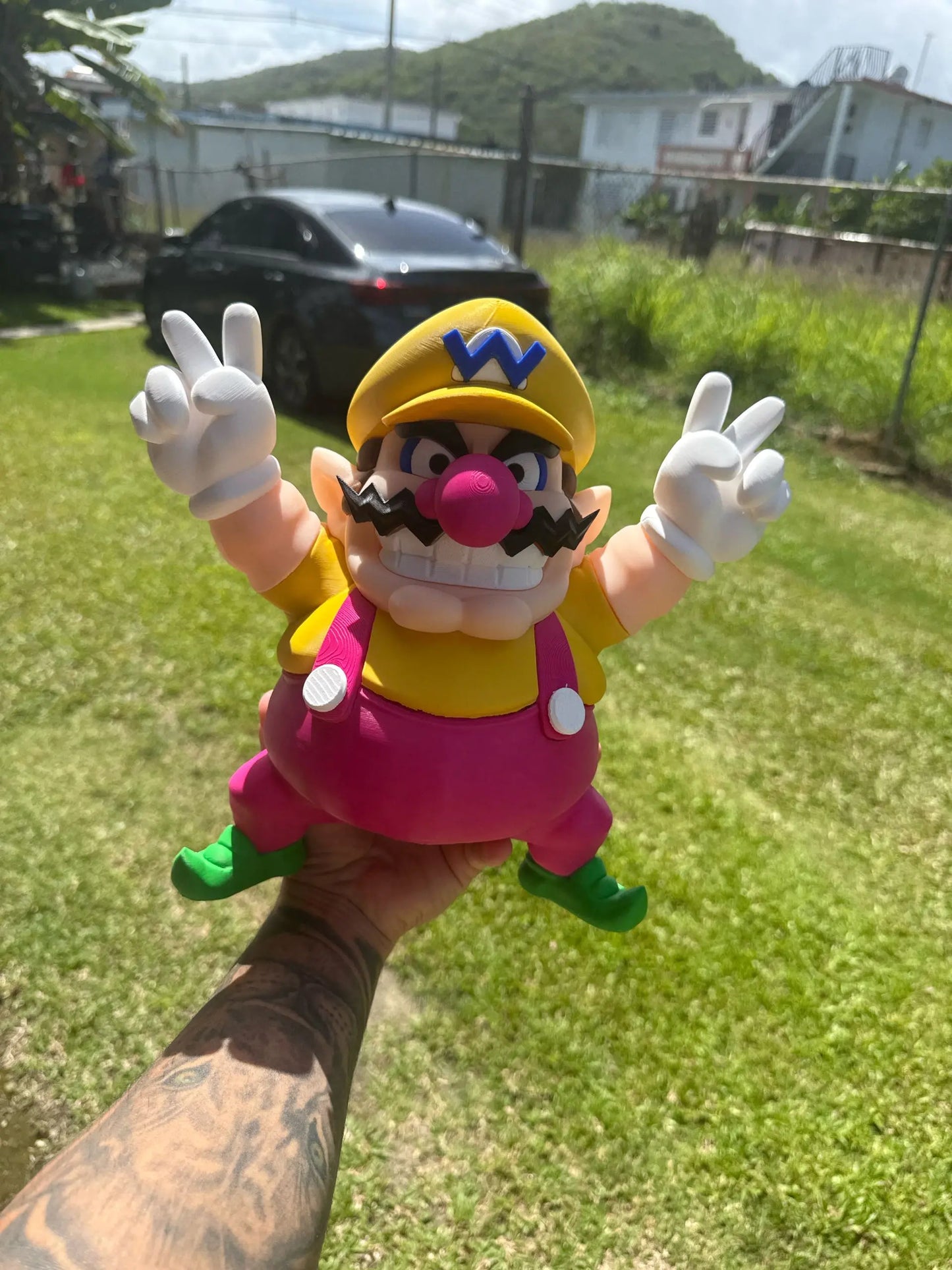 17" 1ft 5in Wario from Mario by 3dCurioPrints