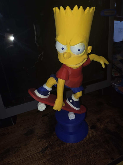 Large 10" bart simpson bust figure statue (10×7) made to order by 3dCurioPrints