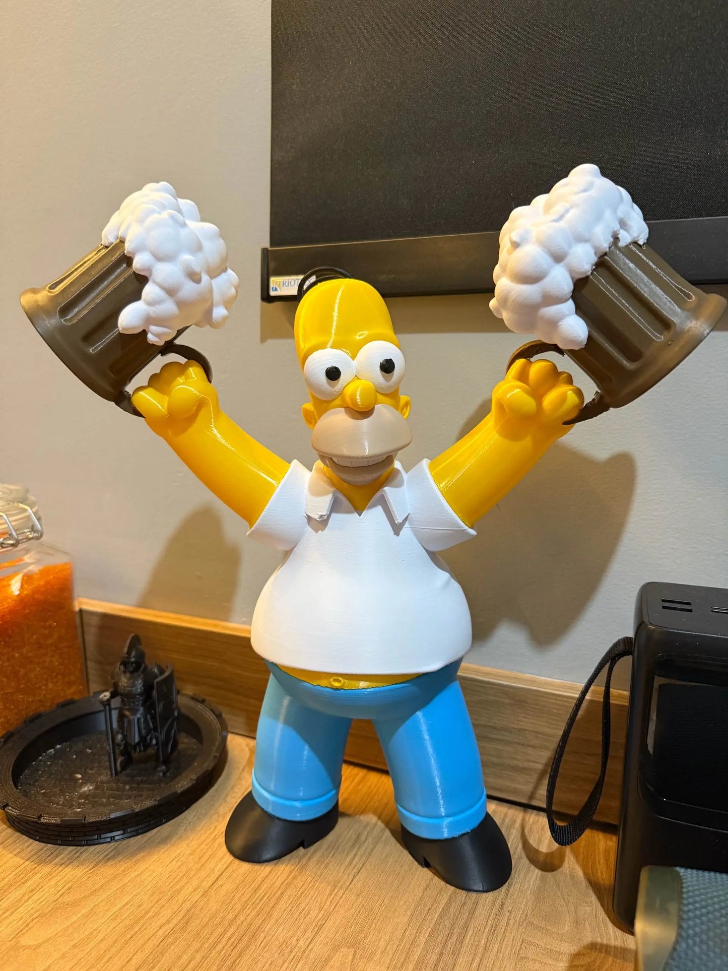 25" 2ft 1in Homer Simpson pants blue glue beer bottles and arms your end by 3dCurioPrints
