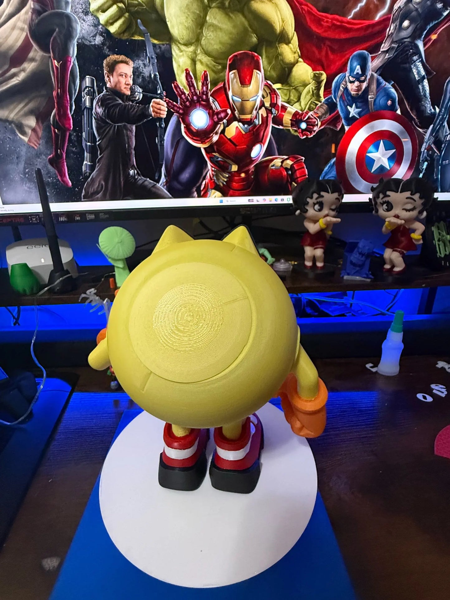 12 Inch 1ft Pacman Character Figure Bust Collectible Statuary