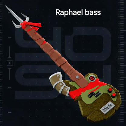 Tmnt Raphael bass guitar inspired by Teenage Mutant Ninja Turtles for Ralph cosplay