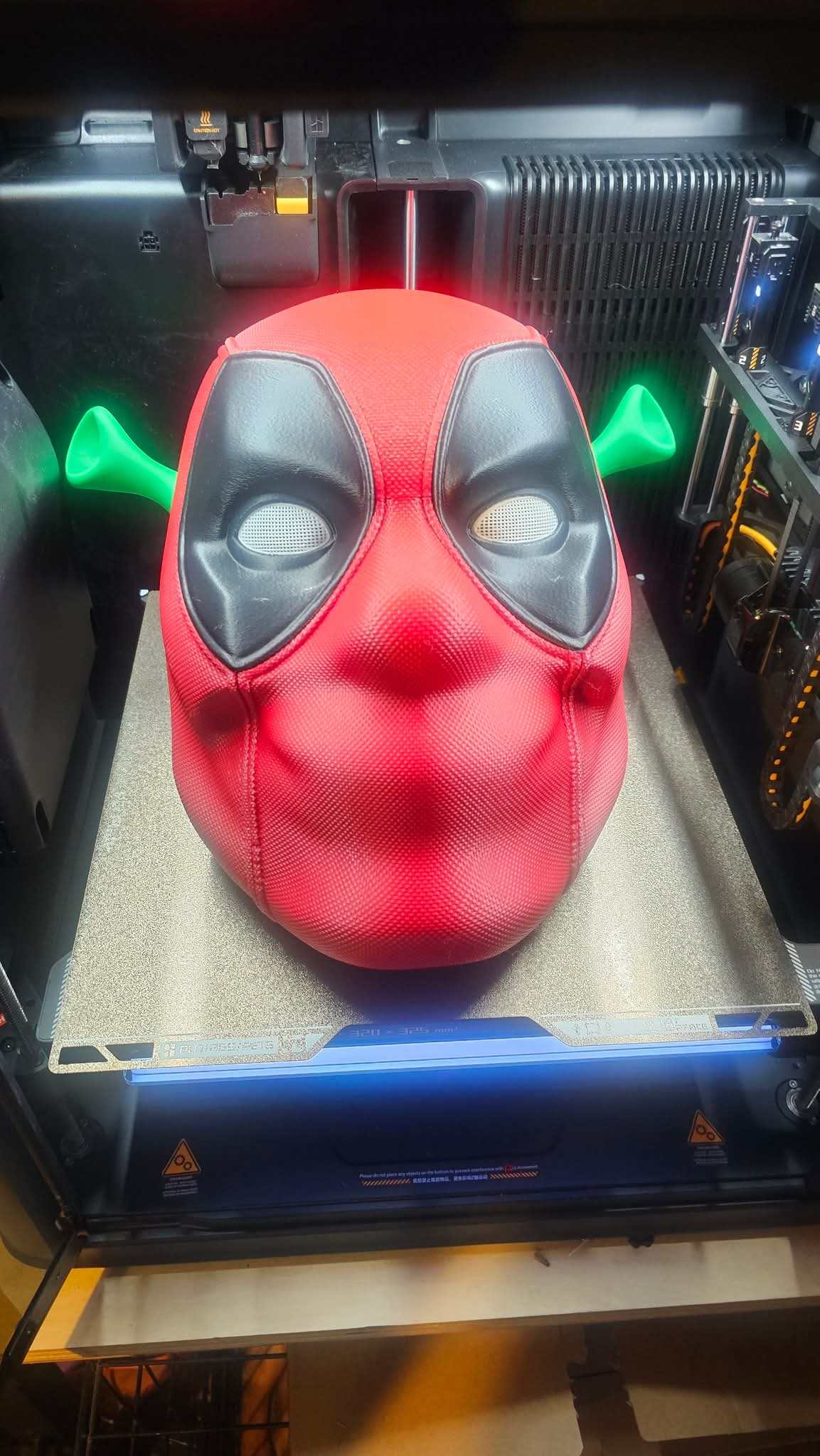 Shrekpool mask helmet fitting standard size heads up to 24 inches with gold or black ears