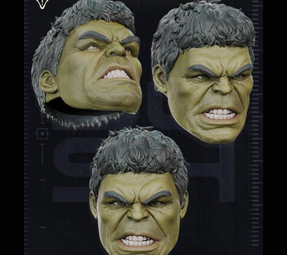 The Incredible Hulk helmet mask fitting heads up to 24 inches for cosplay and collectors