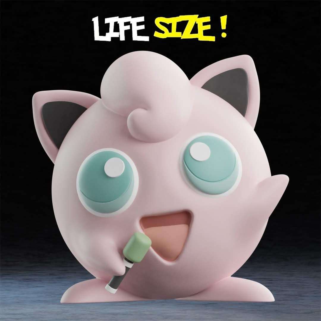 Full size pokemon 1:1 1ft 8in Jigglypuff #0039 life size by 3dCurioPrints