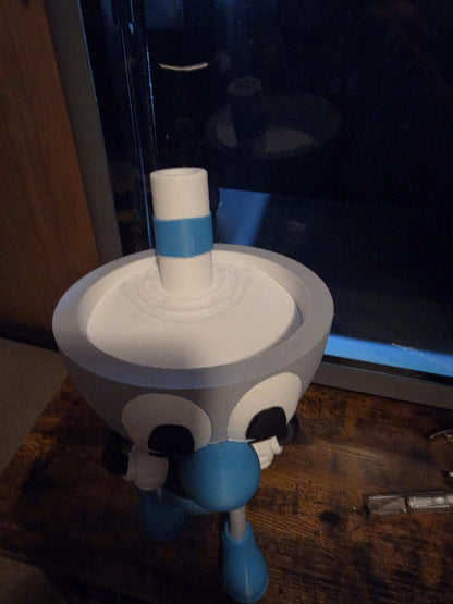 Large 10" Mugman video game bust statue figure made to order by 3dCurioPrints