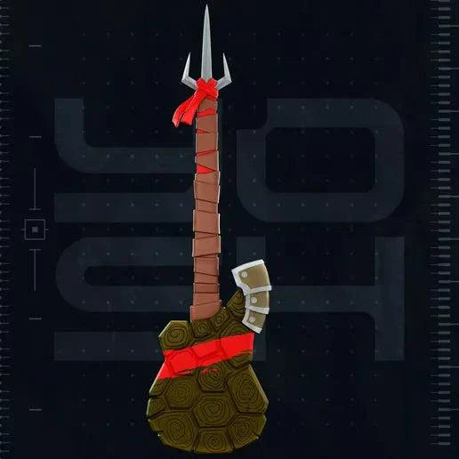 Tmnt Raphael bass guitar for cosplay with Teenage Mutant Ninja Turtles design