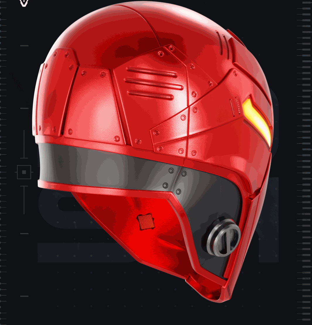 Immortal Red Hood helmet mask cosplay fitting up to 24 inch head