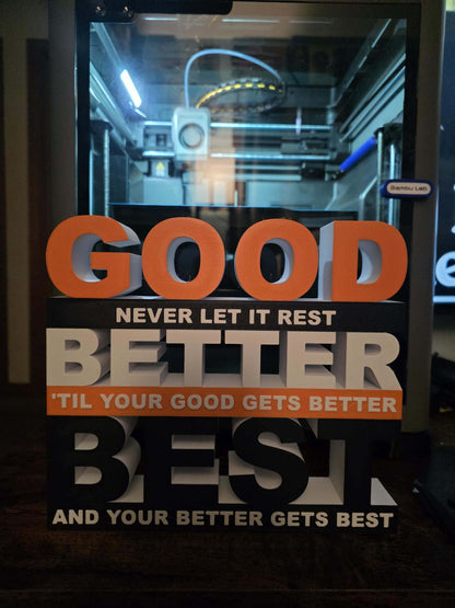 Chicago bears good better best wall art desk art by 3dCurioPrints