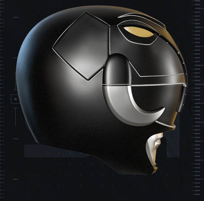 Black power ranger mask helmet fitting heads up to 24 inches