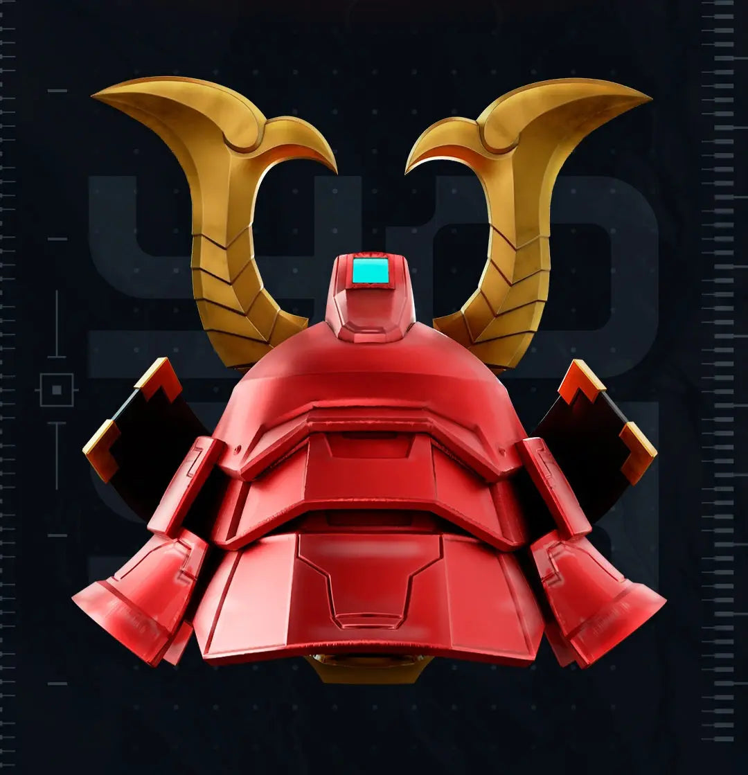 Iron Samurai helmet size up to 24" marvel iron man by 3dCurioPrints