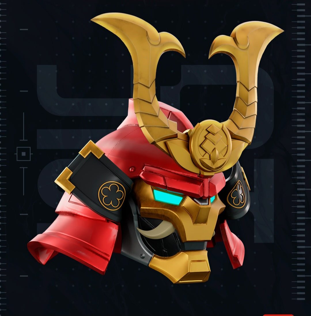 Iron Samurai helmet size up to 24" marvel iron man by 3dCurioPrints
