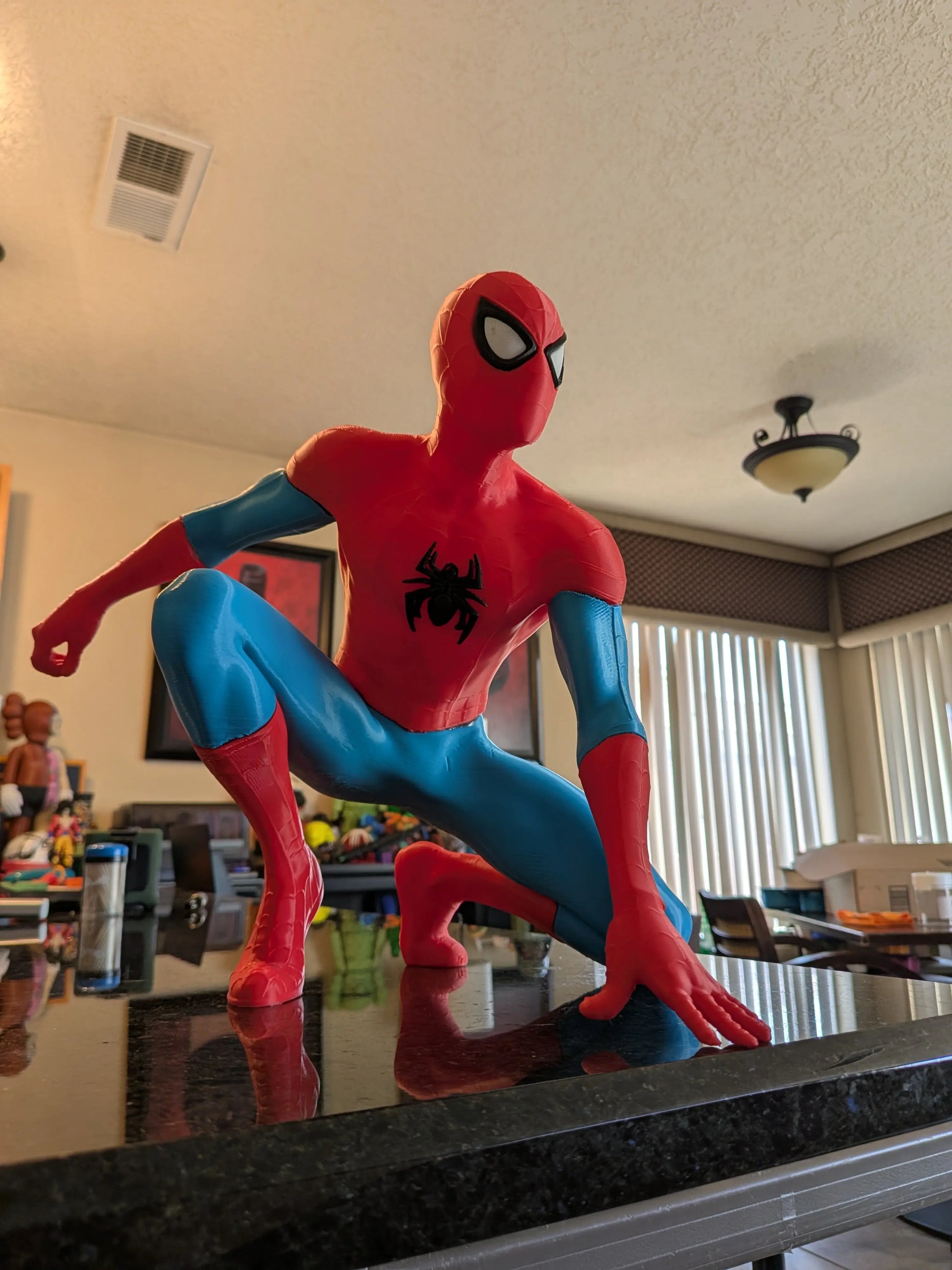 16" 1ft 4in Spiderman due to shape arm and leg glued on your end by 3dCurioPrints