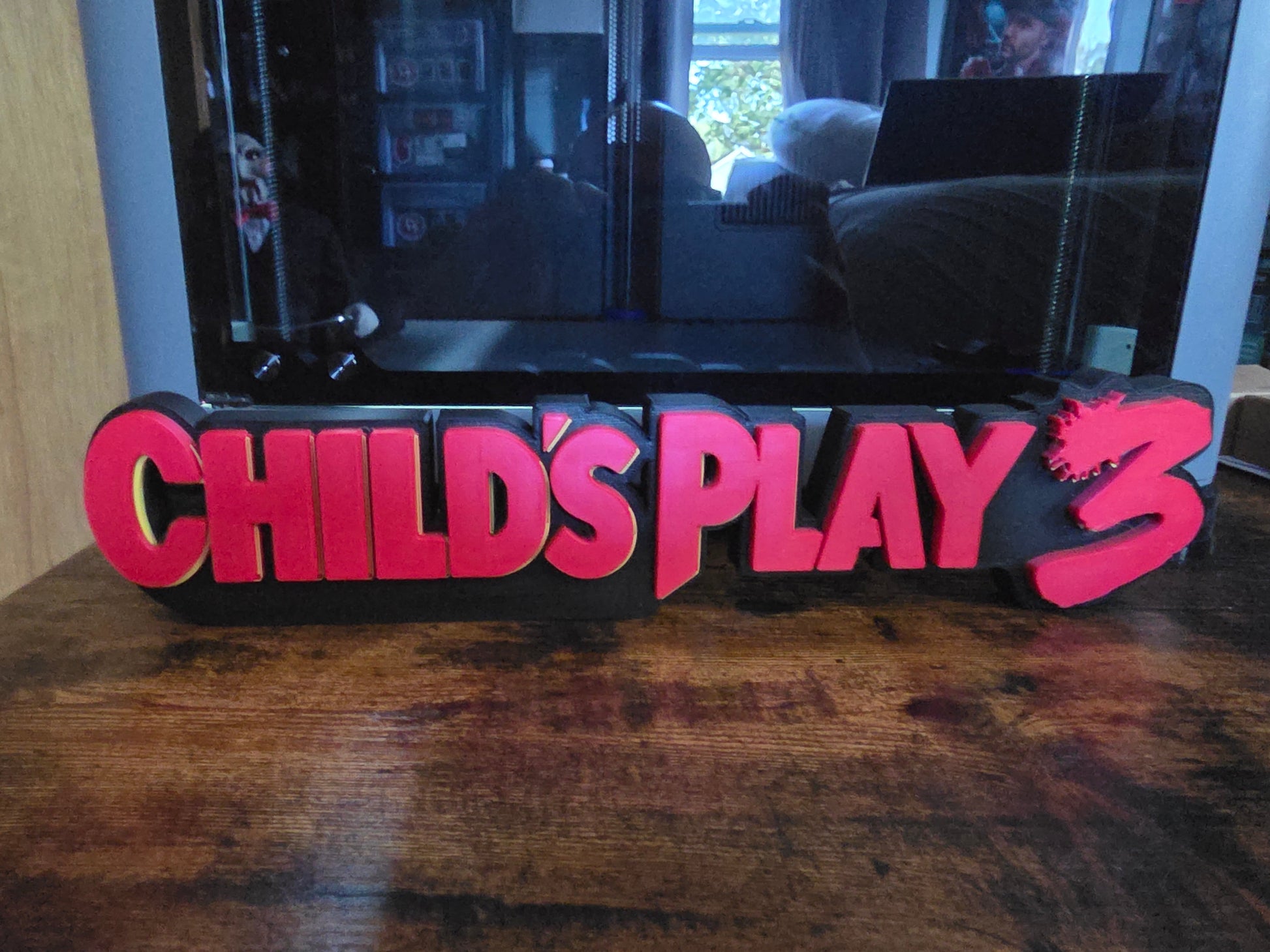 12-inch red Childs Play 3 Chucky sign wall decor