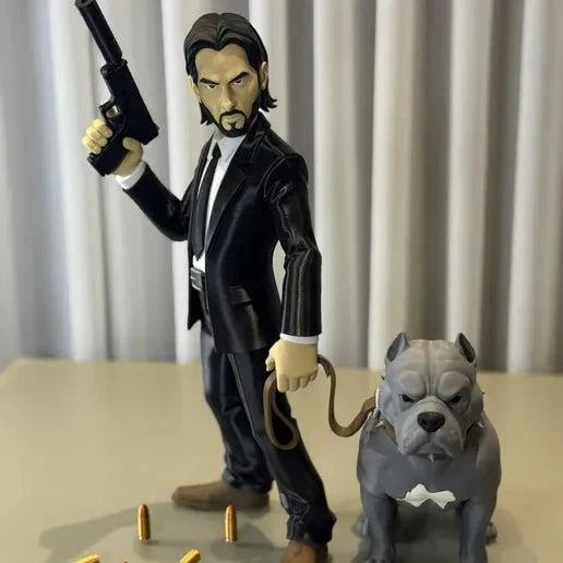 21" 1ft 9in John Wick and dog massive by 3dCurioPrints