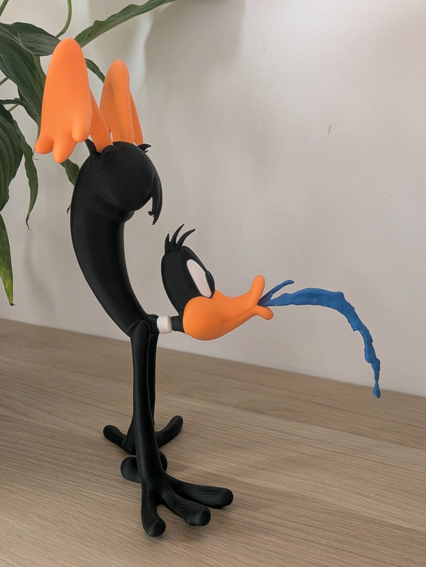 19"1ft 7in Daffy Duck the swimmer hands and feet glued on by you by 3dCurioPrints