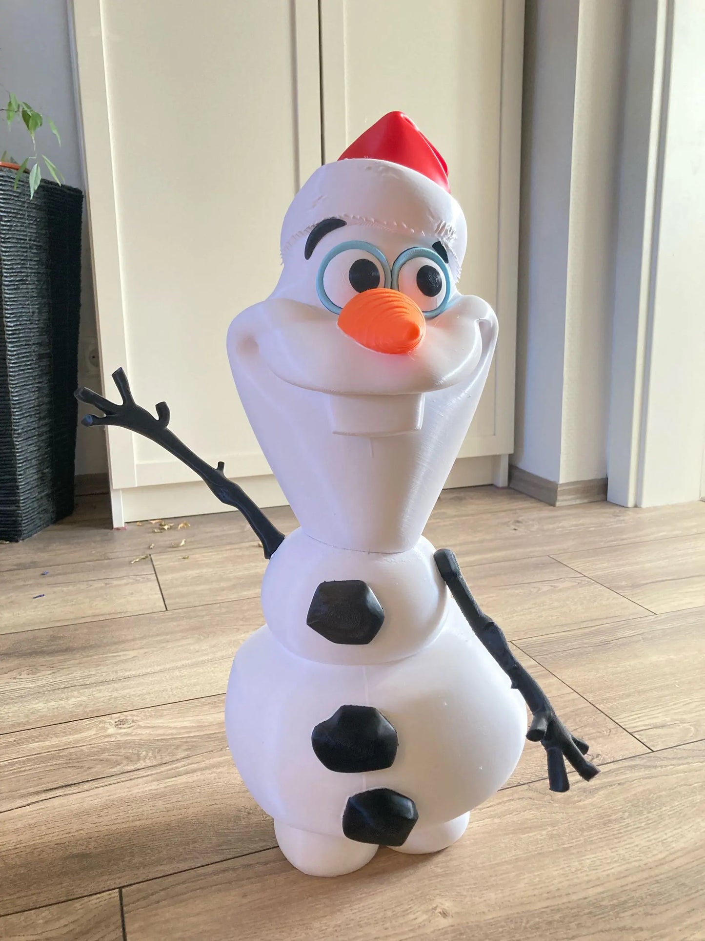 22" 1ft 10in Olaf Santa from Frozen arms glued on your end and hat as well by 3dCurioPrints