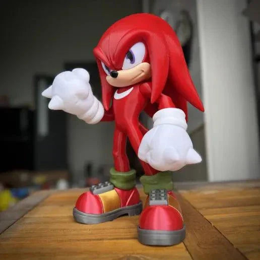 19-inch Knuckles bust statue from Sonic the Hedgehog for display and collection