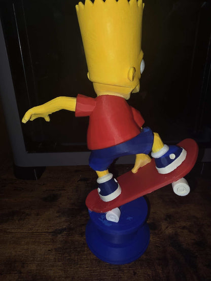 Large 10" bart simpson bust figure statue (10×7) made to order by 3dCurioPrints