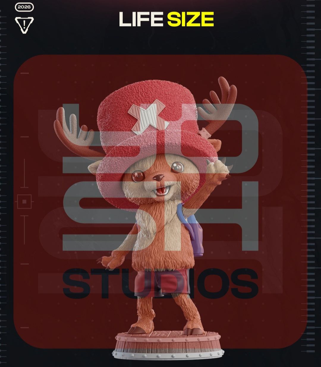 Life-Size 3ft Tony Tony Chopper statue from One Piece, made-to-order collectible figurine