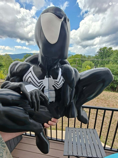 24" 2ft Life-size venom Spiderman 24 tall by 24 wide will need 3m claw hook by 3dCurioPrints