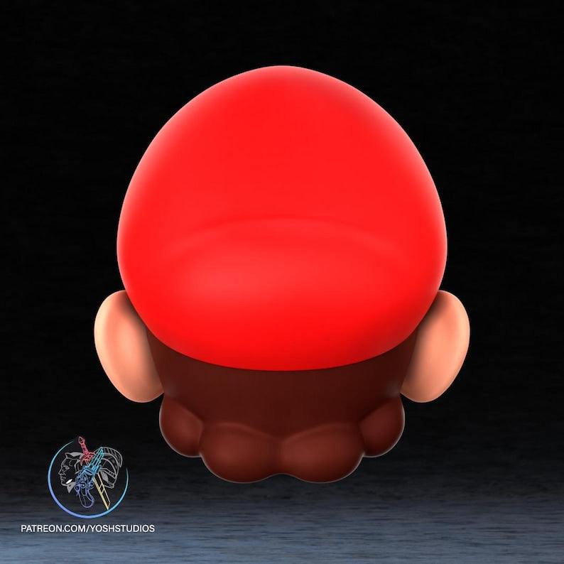 Mario-inspired plumber video game mask with magnets and one size fits all for cosplay and parties