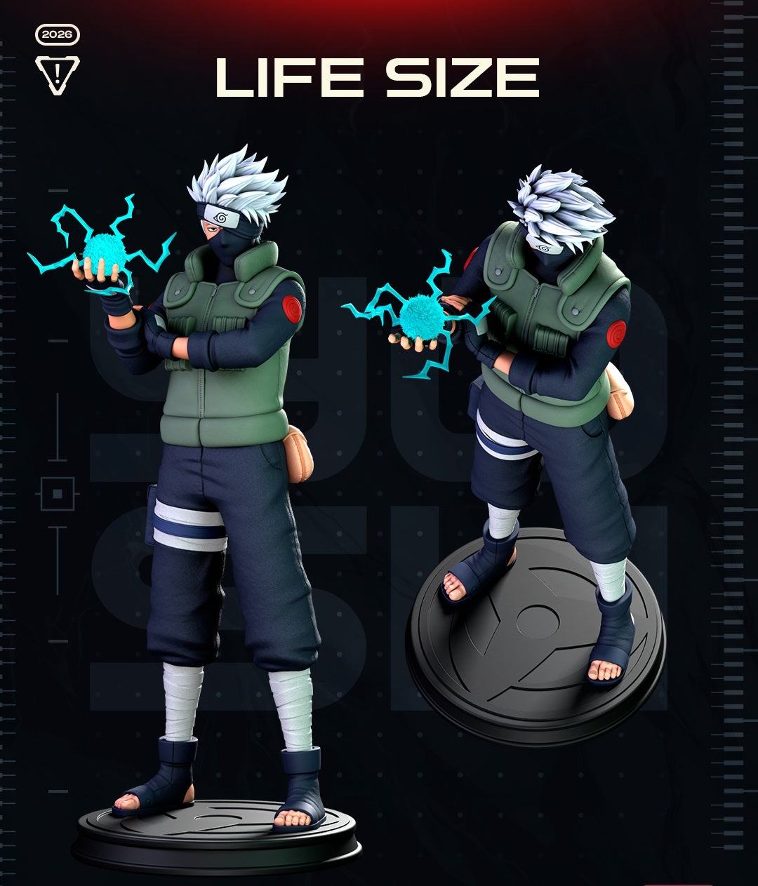 Life size 6ft Kakashi Hatake Naruto anime take 3-4 weeks to make by 3dCurioPrints