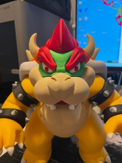 1ft 2in Bowser statue 14" 6 walls heavy quality piece by 3dCurioPrints